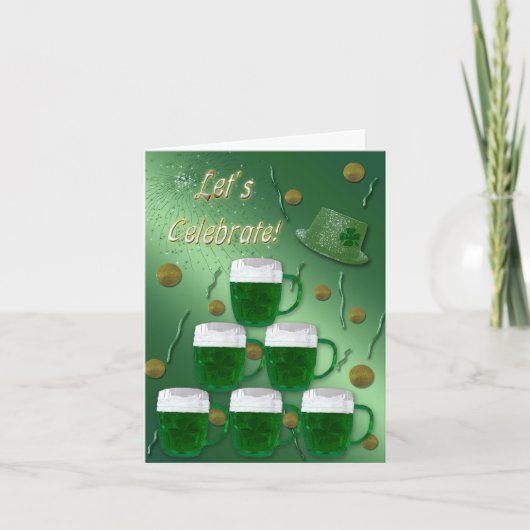 uitnodiging voor groen bier (Voorkant)