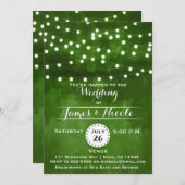 Uitnodiging voor groene bosstrijkvellen (Voorkant / Achterkant)