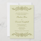 Uitnodiging voor groene bruiloft (Voorkant)
