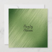 Uitnodiging voor groene bruiloft (Achterkant)