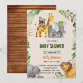 uitnodiging voor groene dierentuin dieren suite th (Voorkant / Achterkant)