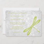 Uitnodiging voor groene dragonfly-weddenschappen (Voorkant)