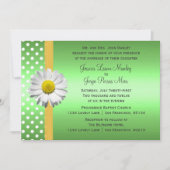 Uitnodiging voor groene en gele huwelijken (Voorkant)