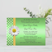 Uitnodiging voor groene en gele huwelijken (Staand voorkant)