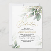 Uitnodiging voor groene en goudspecie (Voorkant)