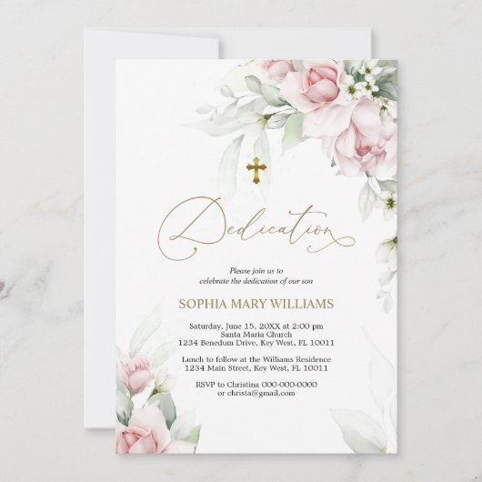 Uitnodiging voor groene en goudspecie (Voorkant)