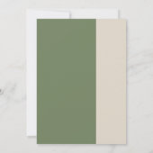 Uitnodiging voor groene eucalyptusbruiloft (Achterkant)