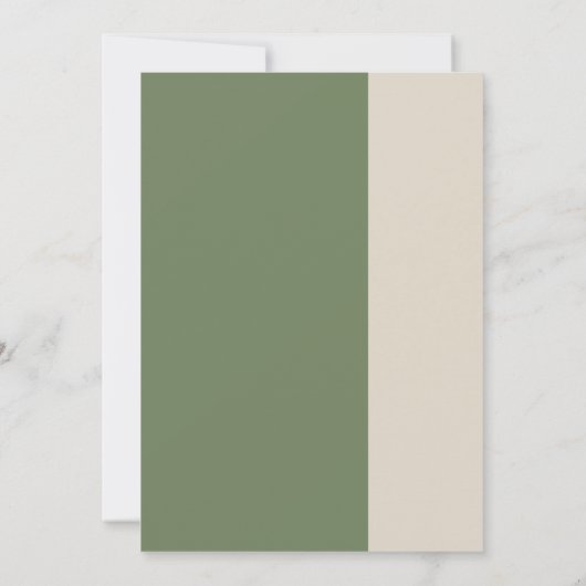 Uitnodiging voor groene eucalyptusbruiloft (Achterkant)