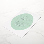 Uitnodiging voor groene gevreesde eitjes bij paasj (Gedraaid)