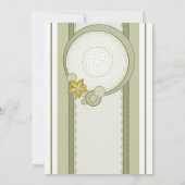 Uitnodiging voor groene grensbruiloft (Achterkant)