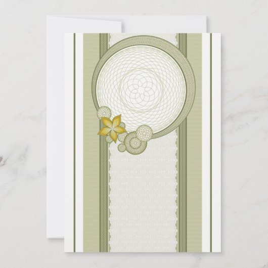 Uitnodiging voor groene grensbruiloft (Achterkant)