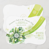 Uitnodiging voor groene indruk (Voorkant / Achterkant)