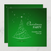 Uitnodiging voor groene kerst (Voorkant / Achterkant)