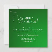 Uitnodiging voor groene kerst (Achterkant)
