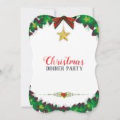 Uitnodiging voor groene kerst met makreel (Achterkant)