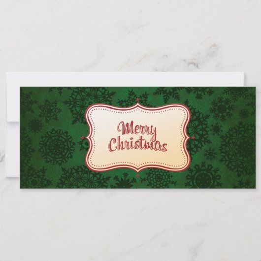 Uitnodiging voor groene kerstfeestdagen (Achterkant)