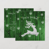 Uitnodiging voor groene kerstreïndustrie (Voorkant / Achterkant)