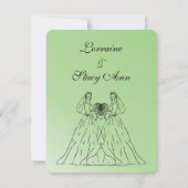 Uitnodiging voor groene lesbiennes (Achterkant)