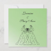 Uitnodiging voor groene lesbiennes (Achterkant)