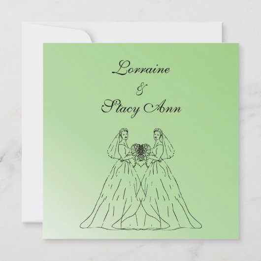 Uitnodiging voor groene lesbiennes (Achterkant)