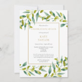 Uitnodiging voor groene levensviering bij overlijd (Voorkant)