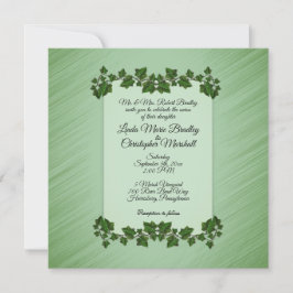 Uitnodiging voor groene leves Wedding