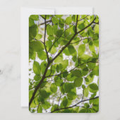 Uitnodiging voor groene leves Wedding (Achterkant)