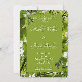 Uitnodiging voor groene leves Wedding