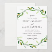 Uitnodiging voor groene olievriendes (Voorkant / Achterkant)