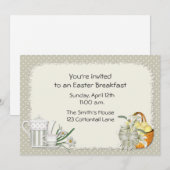 Uitnodiging voor groene Pasen (Voorkant / Achterkant)
