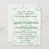 Uitnodiging voor groene Shamrock Wedding (Voorkant)