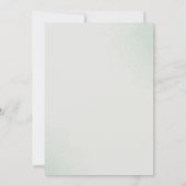 Uitnodiging voor groene Waterverf (Achterkant)