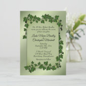 Uitnodiging voor groene weddenschappen (Staand voorkant)