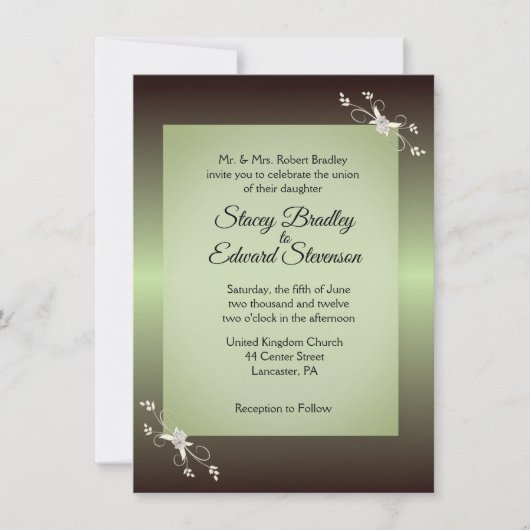 Uitnodiging voor groene weddenschappen (Voorkant)