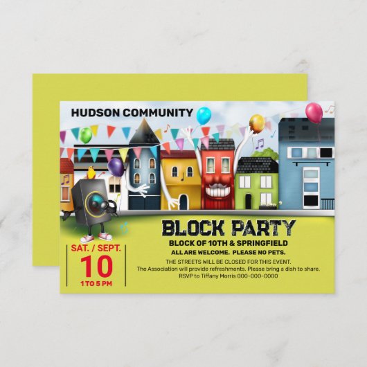 Uitnodiging voor groepsblokkering van groep (Voorkant / Achterkant)