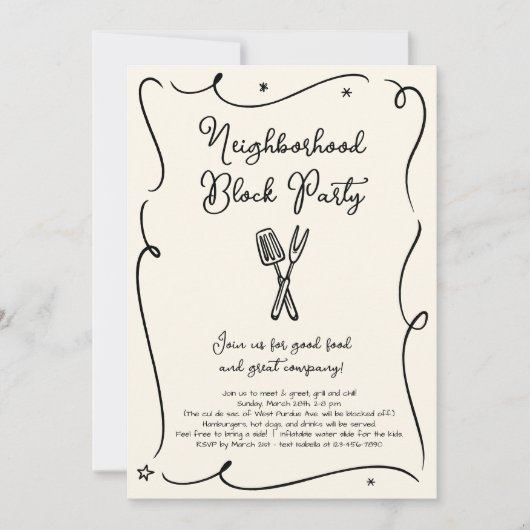 Uitnodiging voor groepsblokkering van groep (Voorkant)