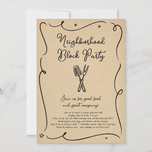 Uitnodiging voor groepsblokkering van groep (Voorkant)