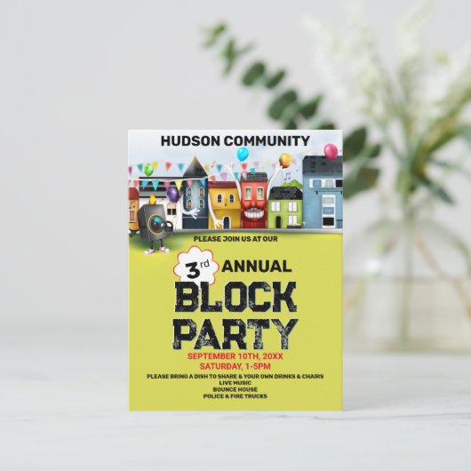 Uitnodiging voor groepsblokkering van groep (Staand voorkant)