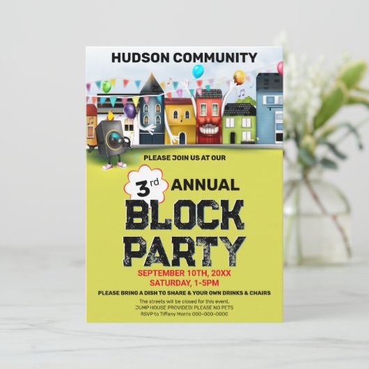 Uitnodiging voor groepsblokkering van groep (Staand voorkant)