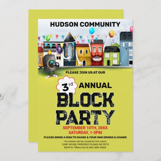 Uitnodiging voor groepsblokkering van groep (Voorkant / Achterkant)