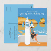 Uitnodiging voor groot verjaardagsfeest van Algarv (Voorkant / Achterkant)