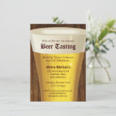 Uitnodiging voor grote bierproeverijparty (Staand voorkant)
