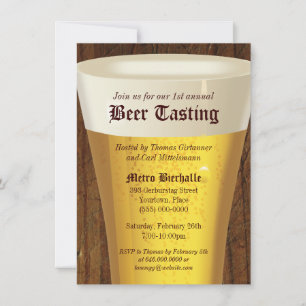 Uitnodiging voor grote bierproeverijparty