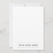 Uitnodiging voor grote opening van bedrijven - Log (Achterkant)