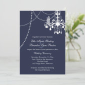 Uitnodiging voor grote weddenschappen in Blauw (Staand voorkant)