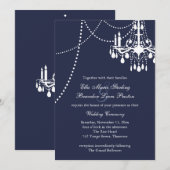 Uitnodiging voor grote weddenschappen in Blauw (Voorkant / Achterkant)