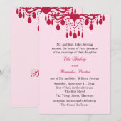 Uitnodiging voor grote weddenschappen (rood) (Voorkant / Achterkant)