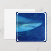 Uitnodiging voor grote witte haai (Voorkant / Achterkant)