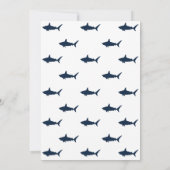 Uitnodiging voor haaienverjaardag (Achterkant)