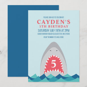 Uitnodiging voor haaienverjaardag